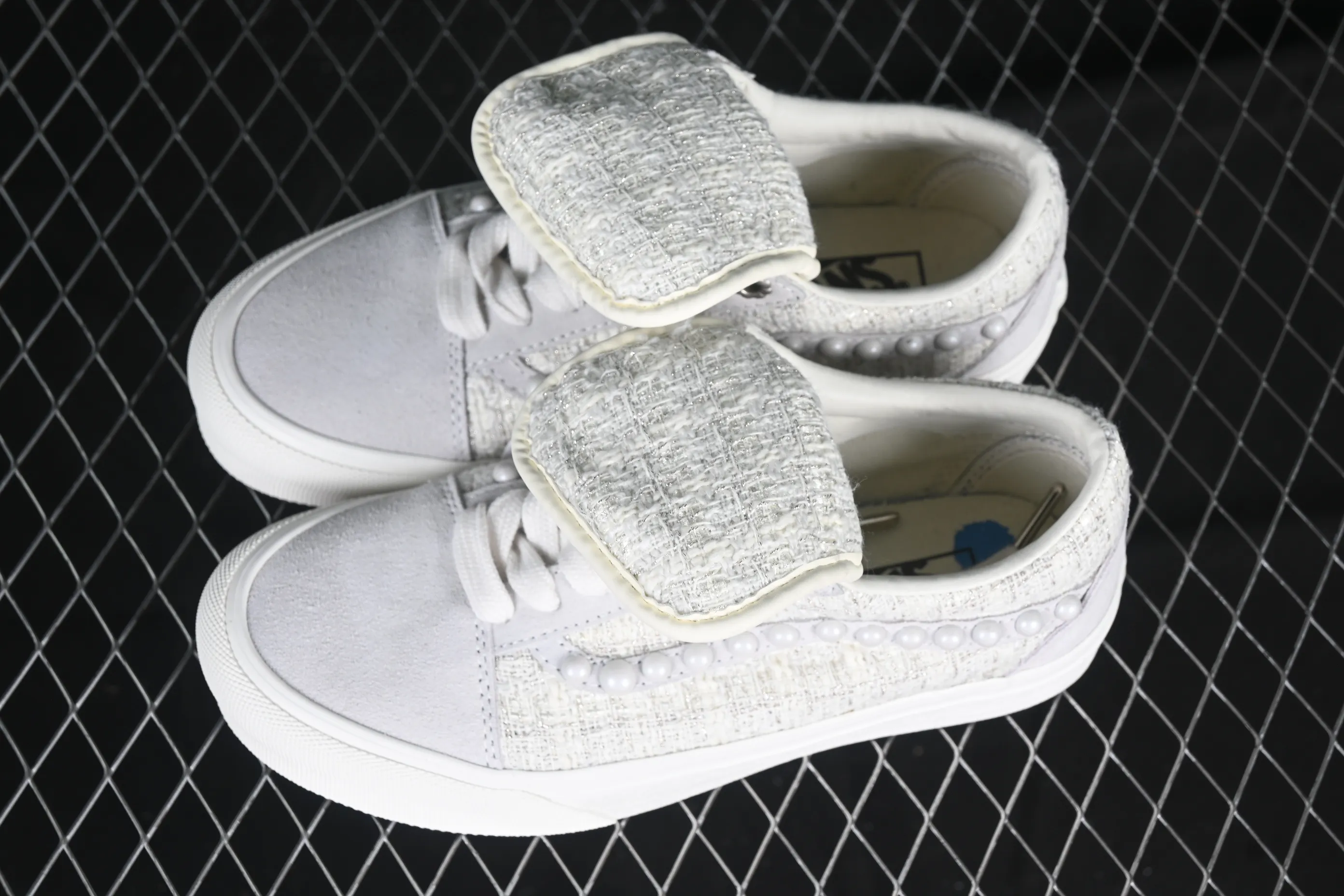 All categories Vans Vans series Vans Low Vans low-top Vans Skool Ext pearl white long tongue low-top casual sneakers VN000EEMQC5